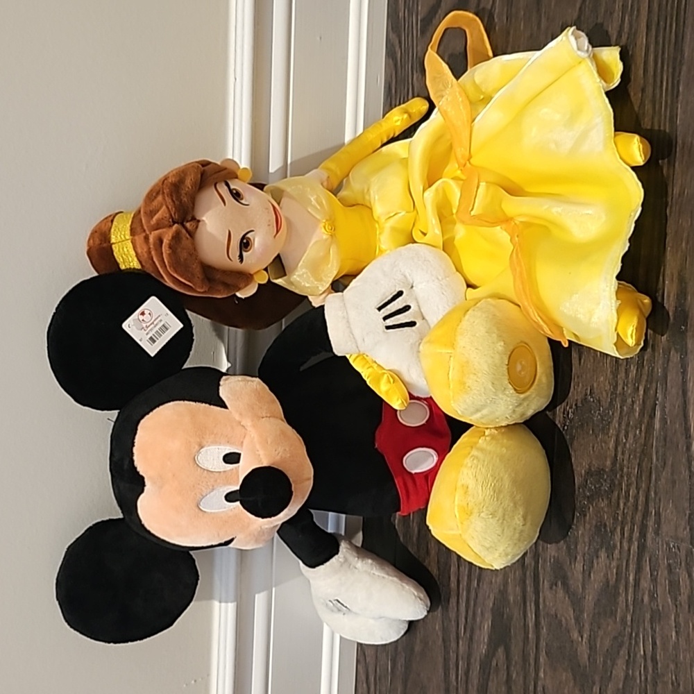 💯Auth Disney Belle and Mickey